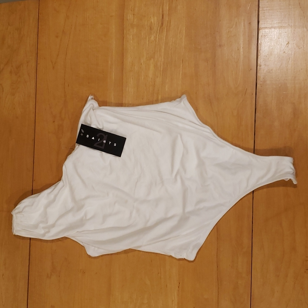 21 Saints white bodysuit